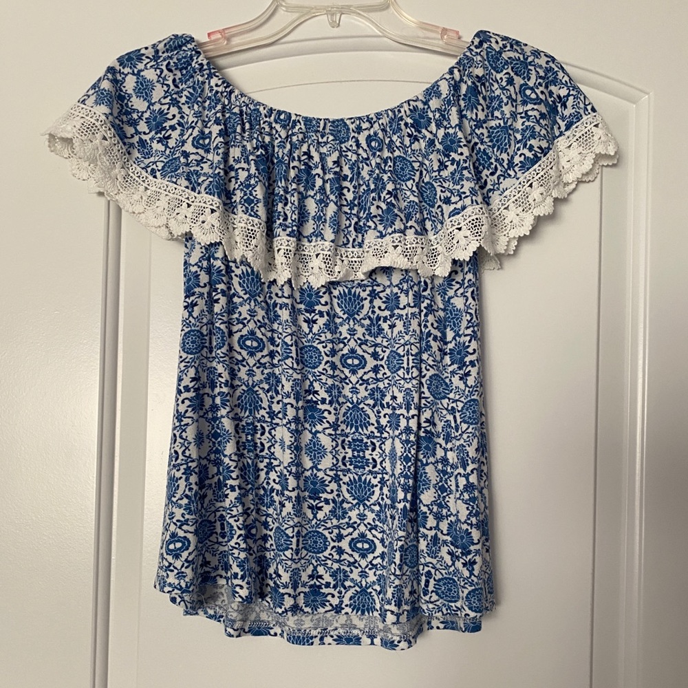 Girls off the shoulder top
